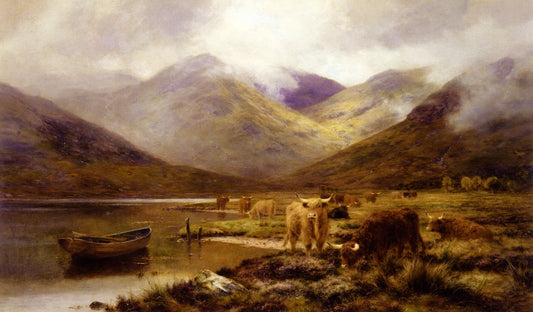 A Glen in Ardgour, vintage artwork by Louis Bosworth Hurt, 12x8" (A4) Poster