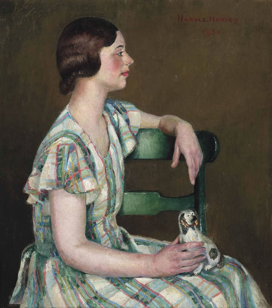 Study in Green by Harold Charles Francis Harvey,16x12(A3) Poster