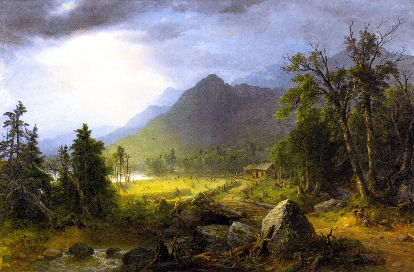 The First Harvest in the Wilderness, vintage artwork by Asher Brown Durand, A3 (16x12") Poster Print