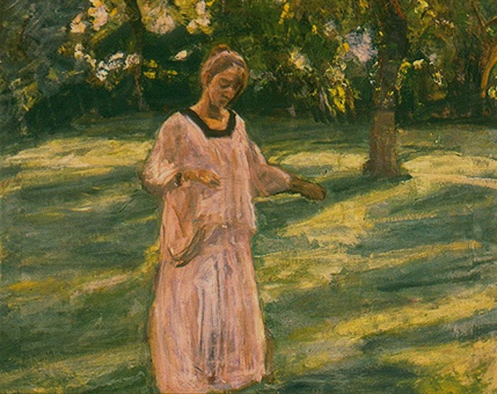 Nolle in the Garden by Fritz Syberg,A3(16x12")Poster