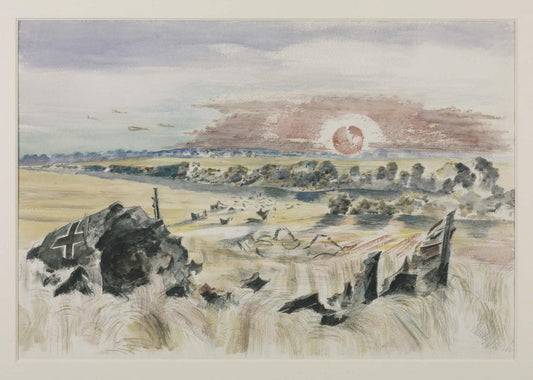 Bomber in the Corn by Paul Nash,16x12(A3) Poster
