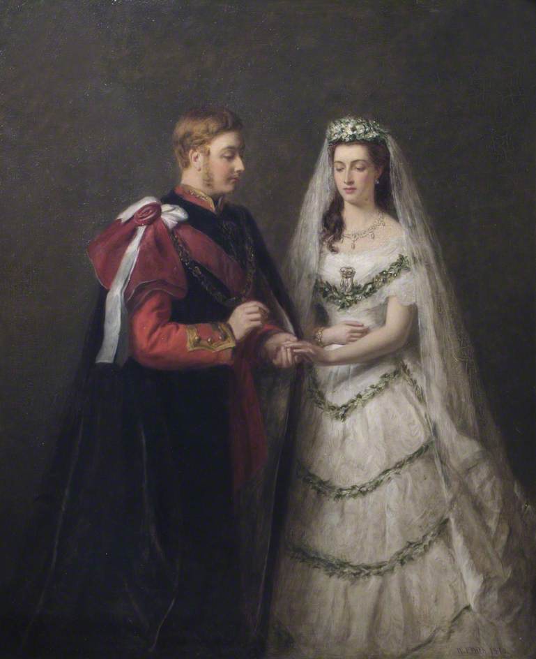 The Marriage of the Prince and Princess of Wales (later King Edward VII and Queen Alexandra), vintage artwork by William Powell Frith, A3 (16x12") Poster Print
