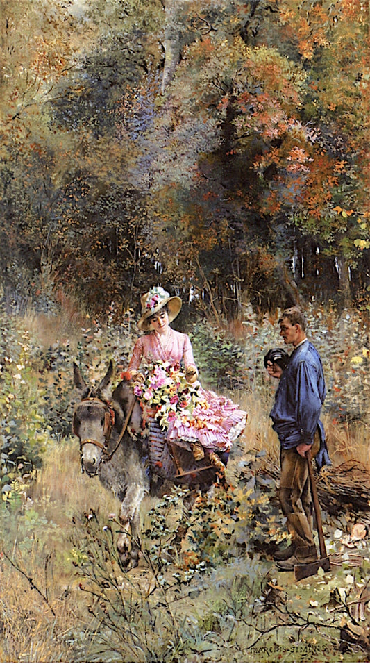 Hidden Love, vintage artwork by Pinckney Marcius-Simons, 12x8" (A4) Poster