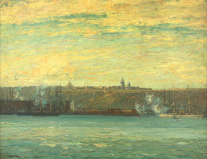  of Quebec and the Saint Lawrence River by Henry Ward Ranger,A3(16x12