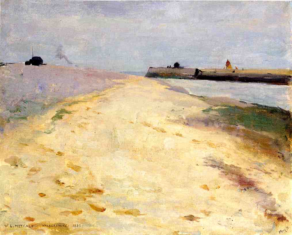 By the Shore, Walberswick by Willard Leroy Metcalf,A3(16x12")Poster
