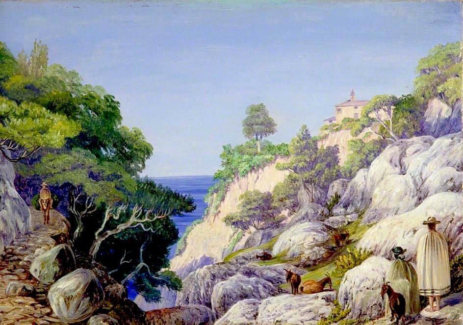 Barranca de Castro, Teneriffe, vintage artwork by Marianne North, 12x8" (A4) Poster