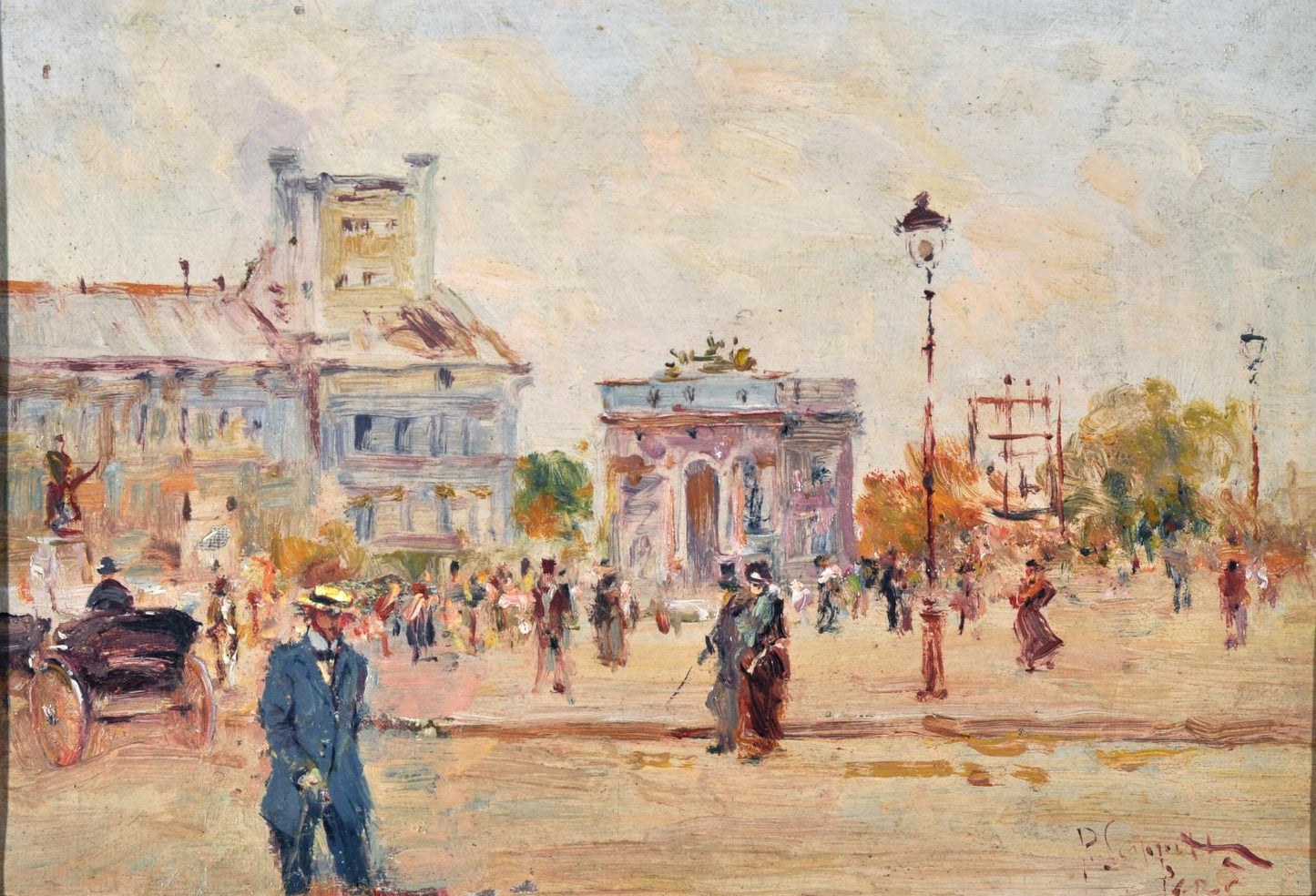 Arc du Carrousel by Pietro Scoppetta,A3(16x12")Poster