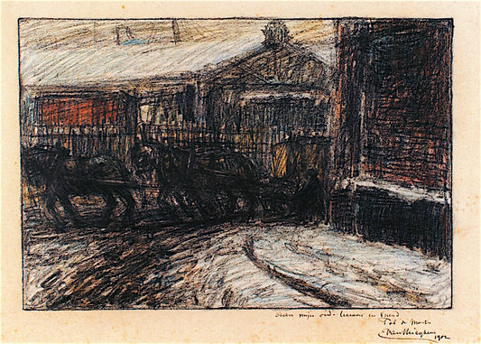 At the Red Star Line by Eugeen van Mieghem,16x12(A3) Poster