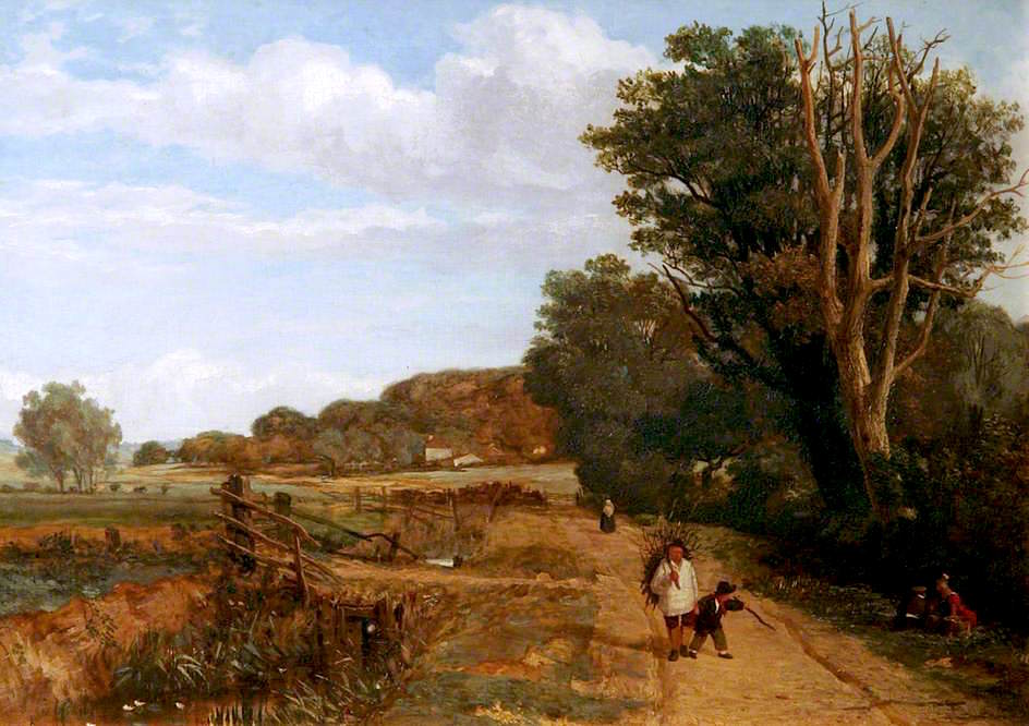 The Whitlingham Road, vintage artwork by Miles Edmund Cotman, A3 (16x12") Poster Print