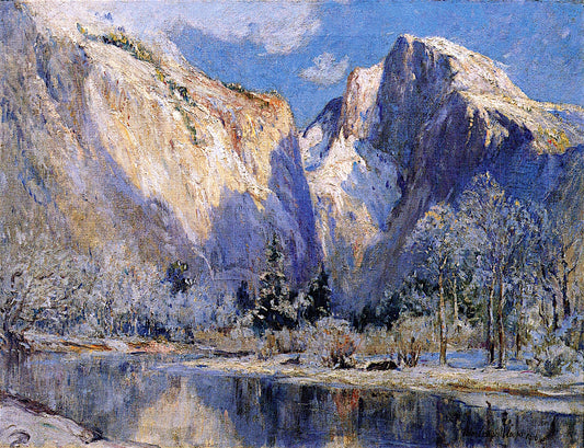 Half Dome, Yosemite, vintage artwork by Colin Campbell Cooper, 12x8" (A4) Poster