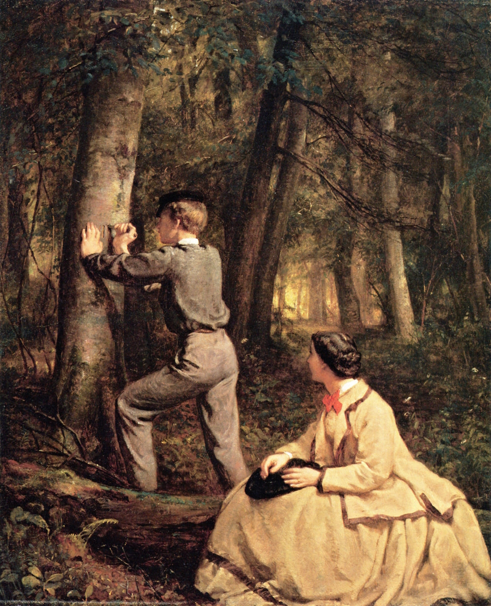 In the Beach Wood, vintage artwork by George Cochran Lambdin, 12x8" (A4) Poster