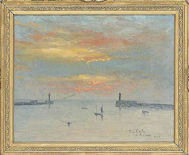 La Harve, vintage artwork by Siebe Johannes Ten Cate, 12x8" (A4) Poster