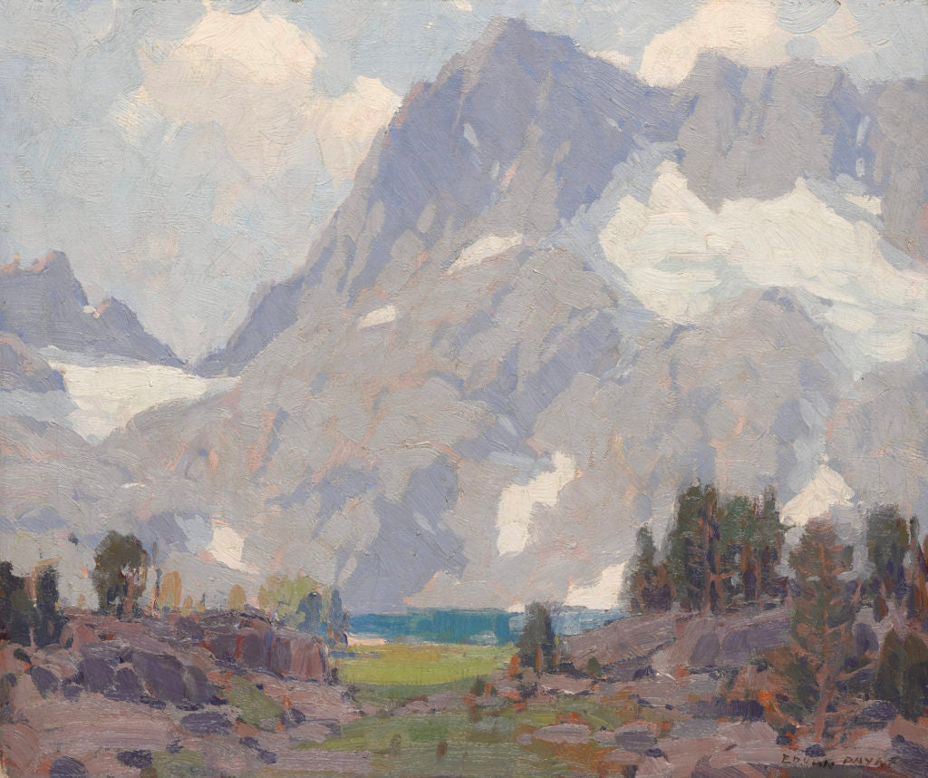 The Miner Peaks at Iceberg Lake by Edgar Alwyn Payne,16x12(A3) Poster