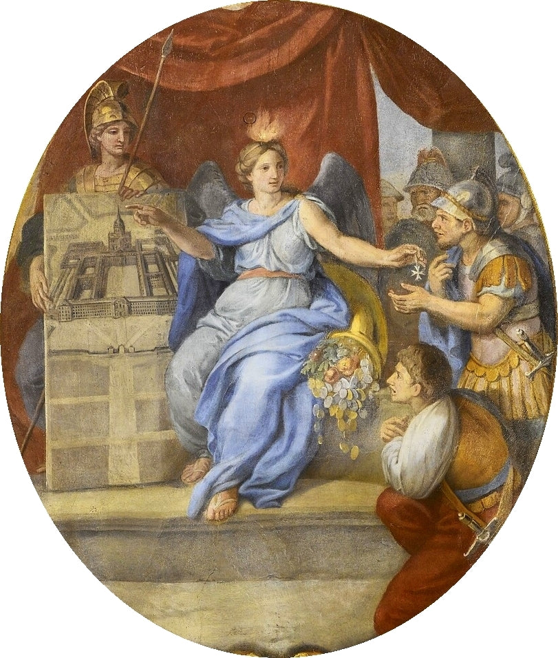 Hall of Mirrors 21 - Establishment of the Hotel Royal Des Invalides in 1674, vintage artwork by Charles Le Brun, 12x8" (A4) Poster