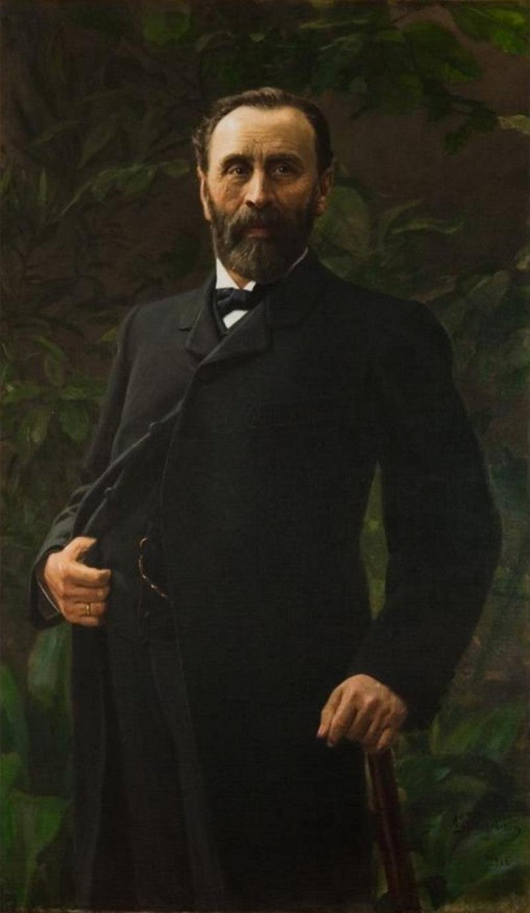 Portrait of V.I. Safonov, vintage artwork by Nikolai Bodarevsky, 12x8" (A4) Poster