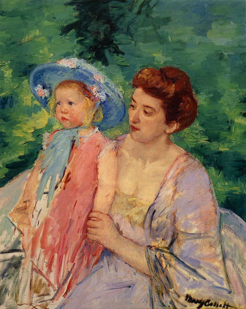 En Bateau, Le Bain, vintage artwork by Mary Cassatt, 12x8" (A4) Poster