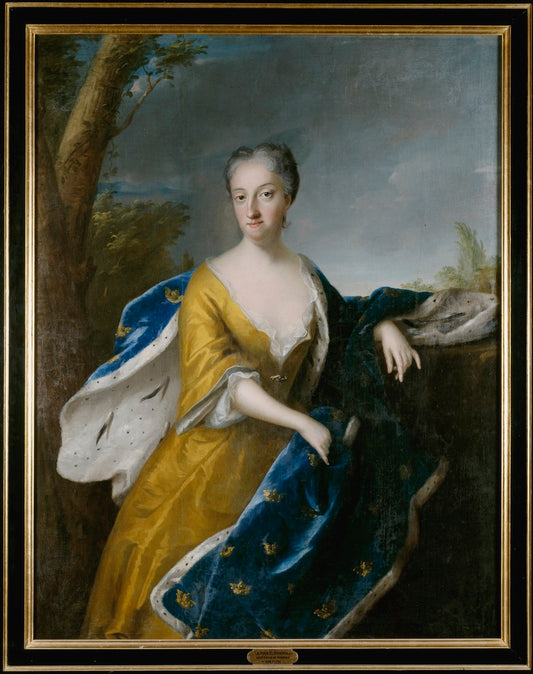 Queen Ulrika Eleonora, vintage artwork by Georg Desmarees, 12x8" (A4) Poster