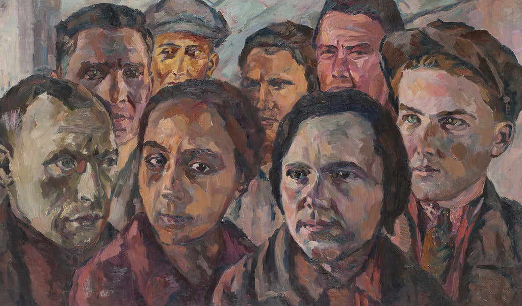 Faces of the Generation, vintage artwork by Aristarkh Lentulov, 12x8" (A4) Poster