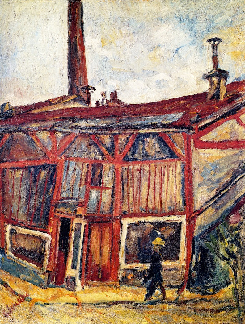 The Artist's Studio, Cite Falguière, vintage artwork by Chaim Soutine, 12x8" (A4) Poster