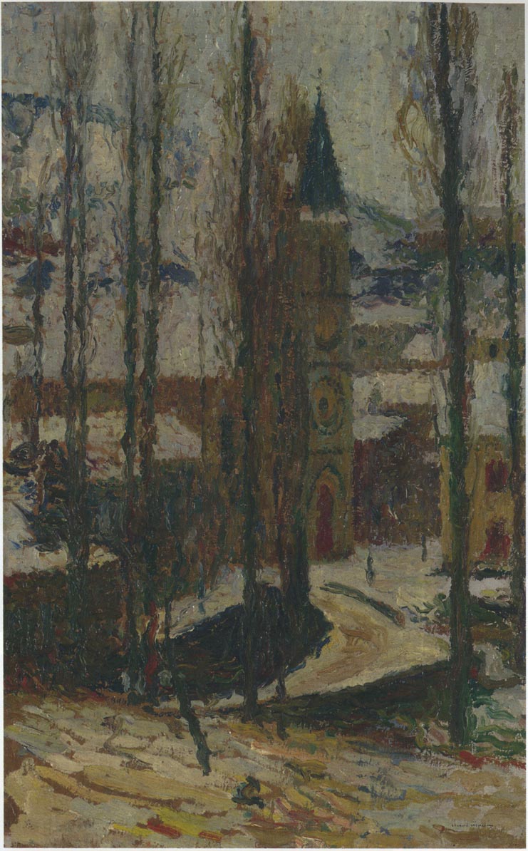 Church in winter by Henri Martin,A3(16x12")Poster