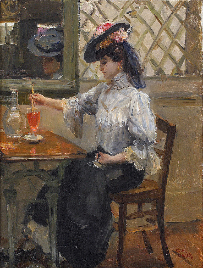 In the Cafe by Isaac Israels,A3(16x12")Poster
