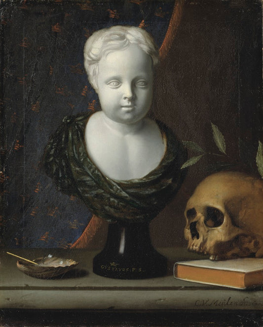 Gustav, Prince of Sweden, Son of King Karl XI, vintage artwork by Cornelis van der Meulen, 12x8" (A4) Poster