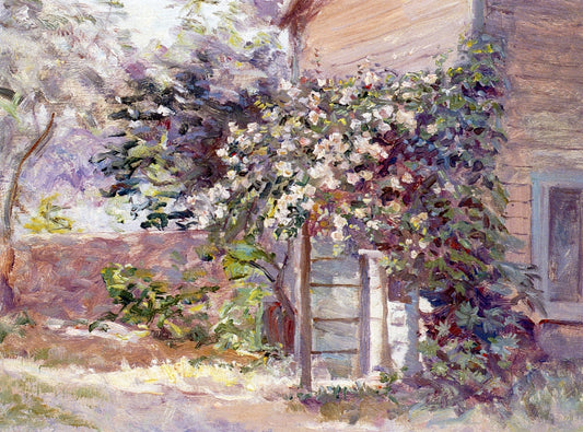 Jean's House, the Guest House at La Crescenta, vintage artwork by Charles H. Woodbury, 12x8" (A4) Poster