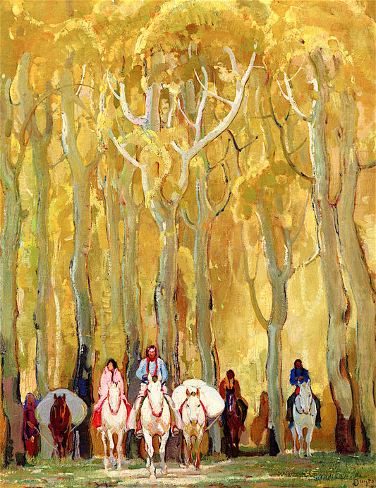 Glorietta, vintage artwork by William Herbert Dunton, 12x8" (A4) Poster