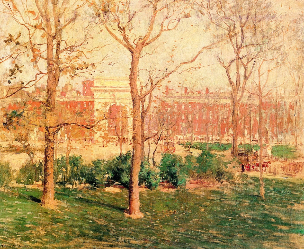 Washington Square, New York by Paul Cornoyer,A3(16x12")Poster