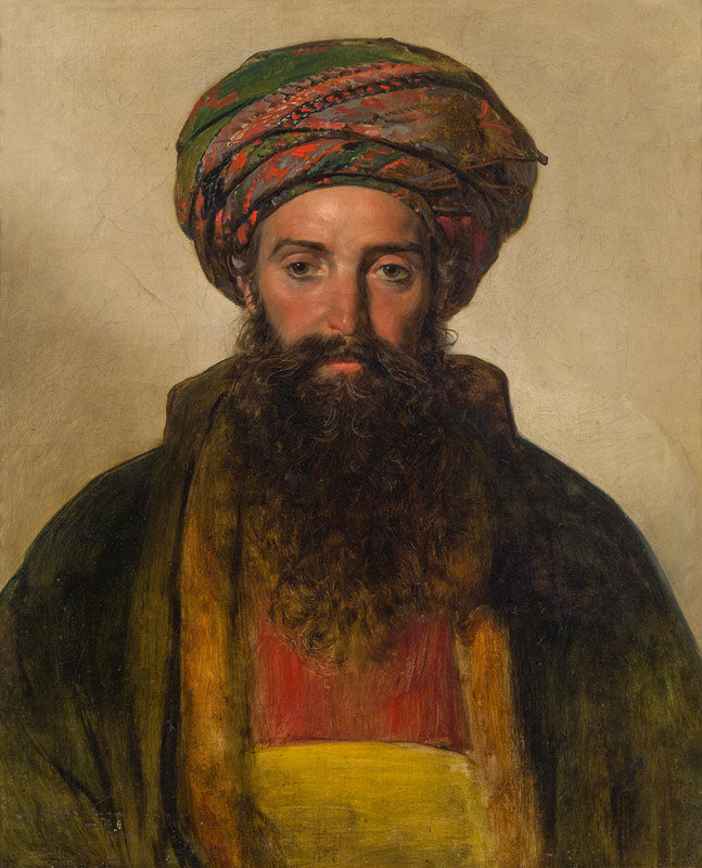 A Turkish Man, vintage artwork by Friedrich von Amerling, A3 (16x12") Poster Print