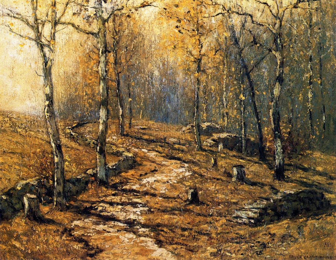 Autumn Woodlands by Bruce Crane,A3(16x12")Poster