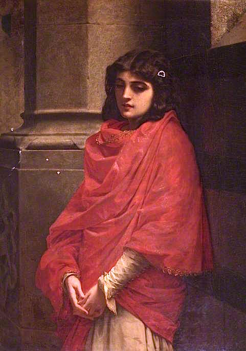 Pia de' Tolomei, vintage artwork by Raffaelle Giannetti, 12x8" (A4) Poster