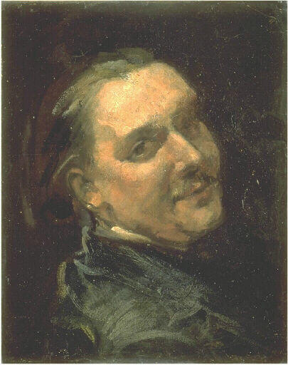 Portrait of Jean-Baptiste Foucart, vintage artwork by Jean-Baptiste Carpeaux, 12x8" (A4) Poster