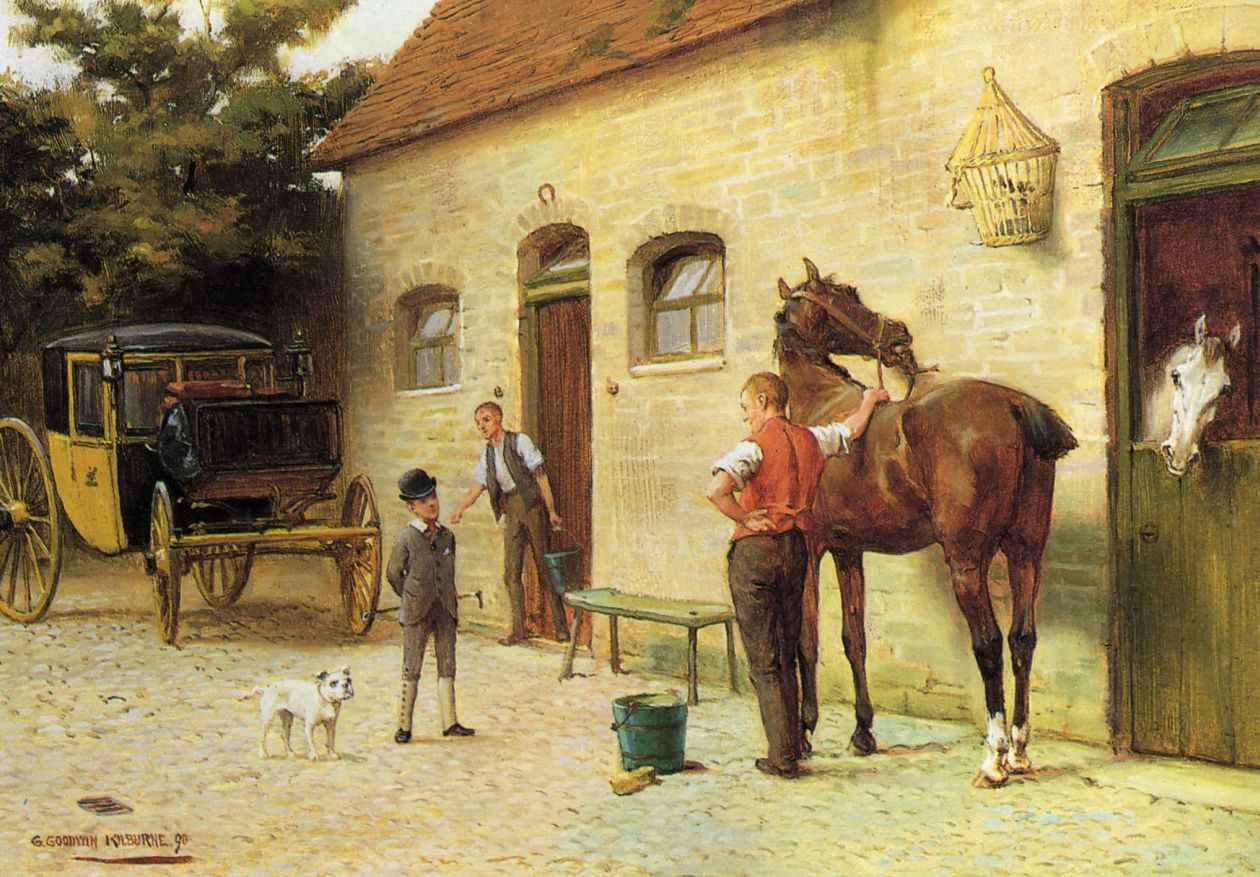 The Heir, vintage artwork by George Goodwin Kilburne, 12x8" (A4) Poster
