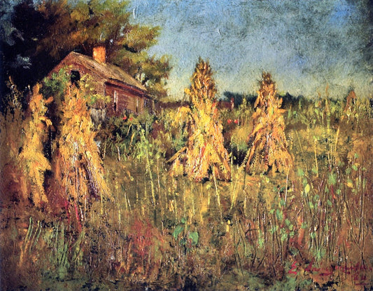 Home and Harvest, vintage artwork by Elliott Daingerfield, 12x8" (A4) Poster
