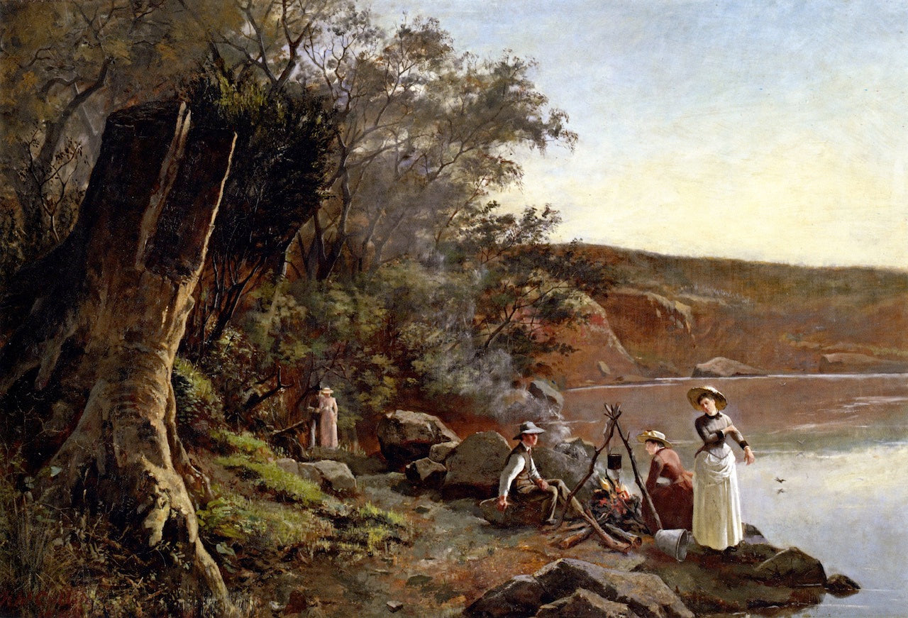 Picnic at Studley Park by Frederick McCubbin,A3(16x12")Poster