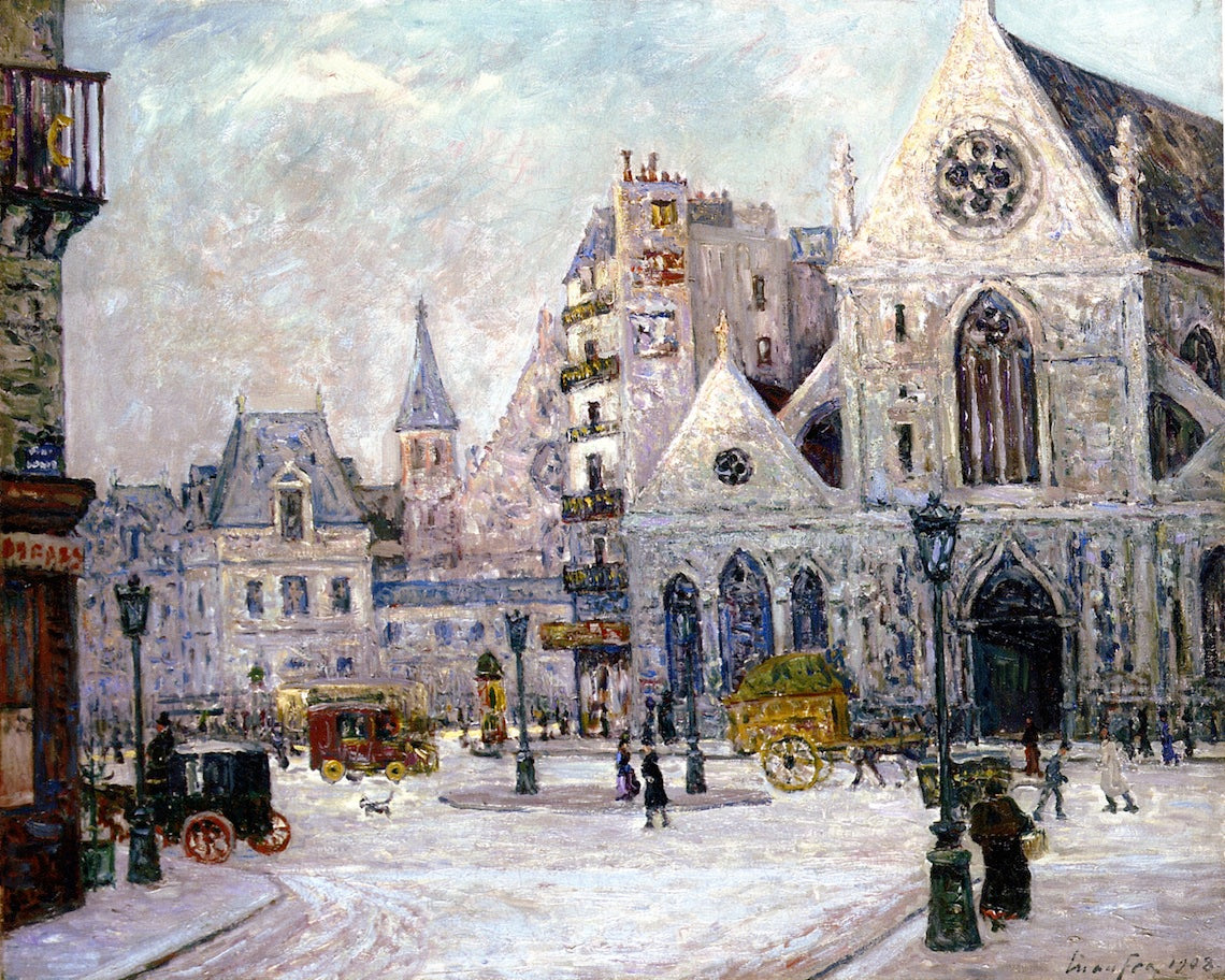  Nicolas of the Fields, Saint Martin Street by Maxime Maufra,A3(16x12")Poster