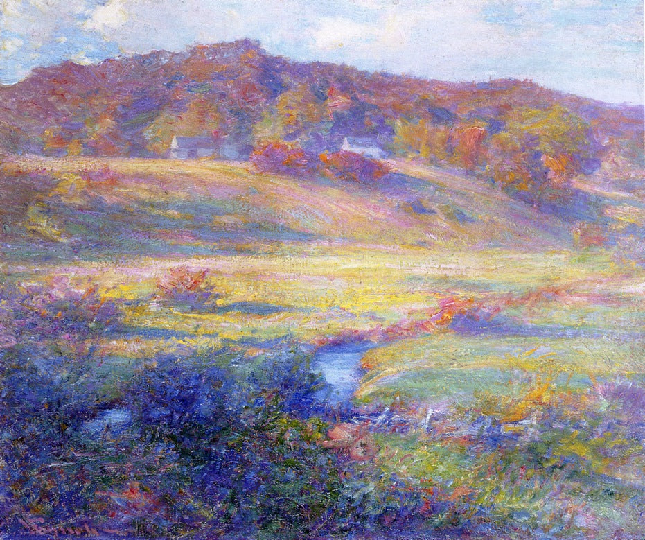 Turquoise, Rose and Gold by Robert Vonnoh,A3(16x12")Poster
