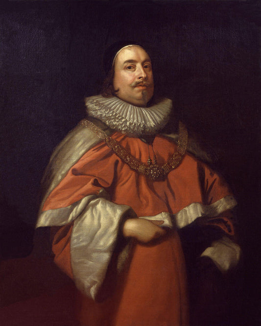 Baron Edward Littelton, vintage artwork by After Anthony van Dyck, 12x8" (A4) Poster
