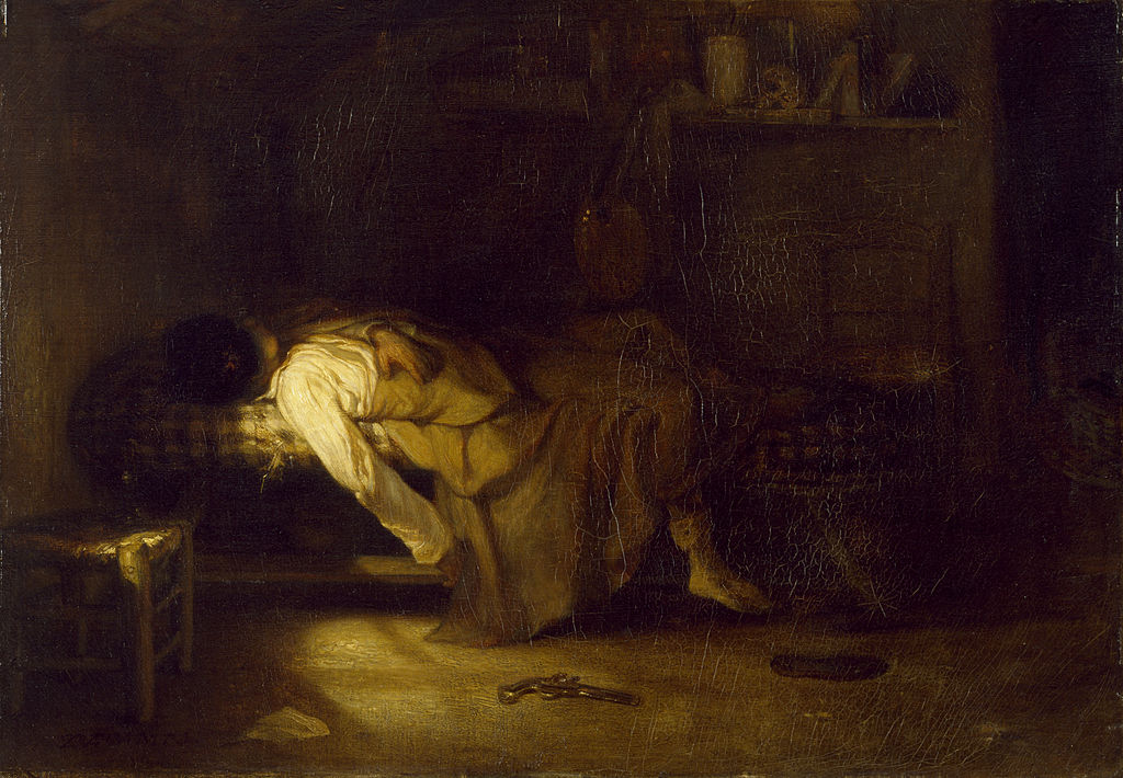 The Suicide, vintage artwork by Alexandre-Gabriel Decamps, A3 (16x12") Poster Print