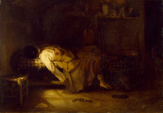 The Suicide, vintage artwork by Alexandre-Gabriel Decamps, A3 (16x12") Poster Print