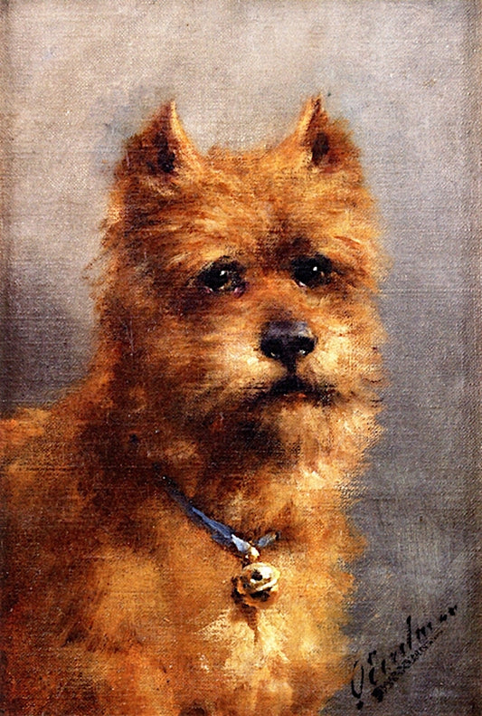 A Terrier, vintage artwork by Otto Eerelman, 12x8" (A4) Poster