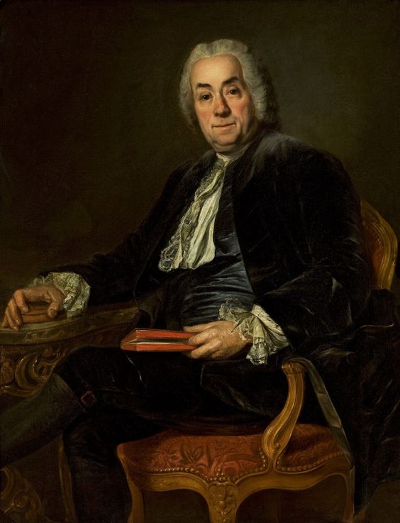 Portrait of Count de Caylus, vintage artwork by Alexander Roslin, 12x8" (A4) Poster