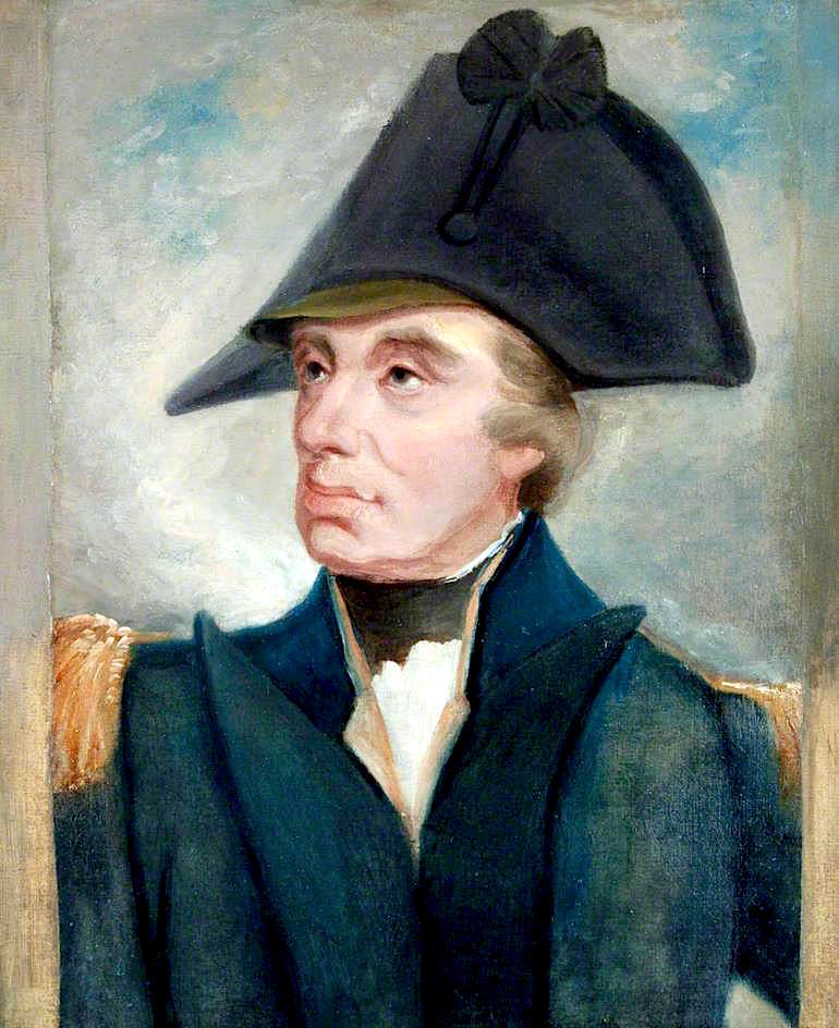 Lord Nelson (after Arthur Devis), vintage artwork by Arthur William Devis, 12x8" (A4) Poster