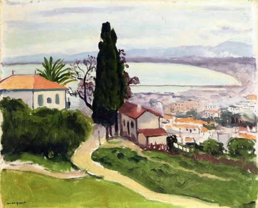 Alger, Laperlier, vintage artwork by Albert Marquet, 12x8" (A4) Poster
