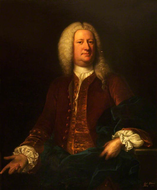 John Carteret, 2nd Earl Granville, vintage artwork by Attributed to Thomas Hudson, 12x8" (A4) Poster