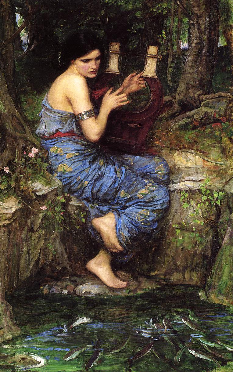 The Charmer, vintage artwork by John William Waterhouse, 12x8" (A4) Poster