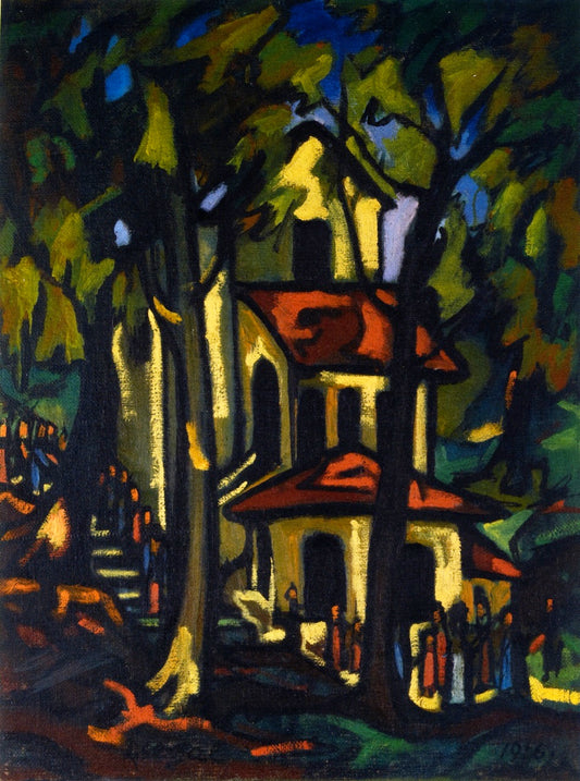 Procession, Madonna of the Fountain by Arthur Segal,16x12(A3) Poster