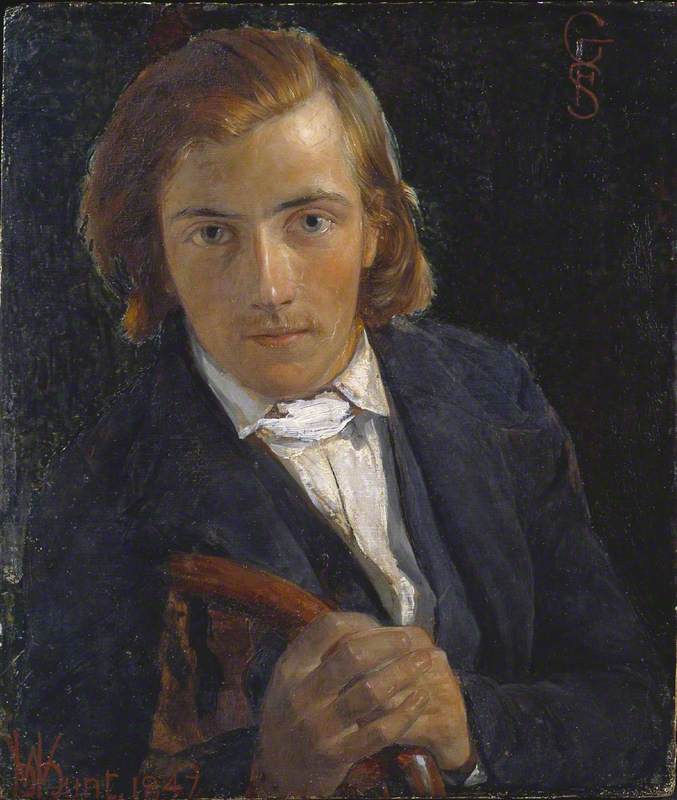 F.G. Stephens, vintage artwork by William Holman Hunt, 12x8" (A4) Poster