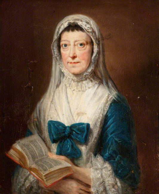 Lady Frances Shirley, vintage artwork by William Hoare, 12x8" (A4) Poster